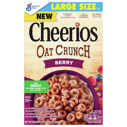 General Mills Cheerios Berry Oat Crunch Cereal - 18 OZ 12 Pack