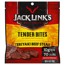 Jack Link's Teriyaki Beef Steak Tender Bites - 2.85 OZ 12 Pack