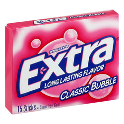 Extra Classic Bubble Gum - 15 CT 10 Pack