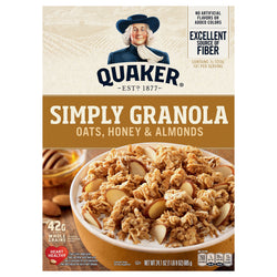 Quaker Honey & Almonds Granola Cereal - 24.1 OZ 10 Pack