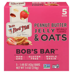 Bob's Red Mill Peanut Butter Jelly And Oats Bar - 7.4 OZ 6 Pack