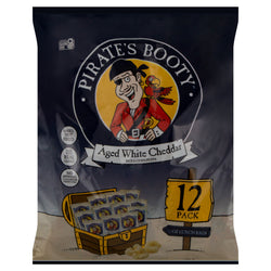 Pirates Booty White Cheddar Rice and Corn Puffs - 6 OZ 12 Pack
