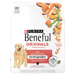 Purina Beneful Originals With Salmon Dog Food - 14 OZ 1 Pack