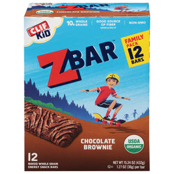 Clif Kid Organic Zbar Chocolate Brownie Snack Bar - 15.24 OZ 6 Pack