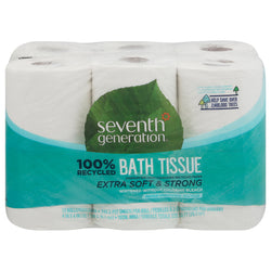 Seventh Generation Toilet Paper Recycled Bath Tissue - 12 Rolls 4 Pack