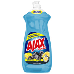 Ajax Ultra Charcoal And Citrus Dish Liquid - 28 OZ 9 Pack