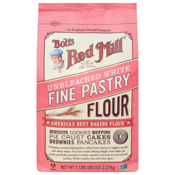 Bob's Red Mill Unbleached White Fine Pastry Flour - 5.0 LB 4 Pack