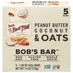 Bob's Red Mill Peanut Butter Coconut And Oats Bar - 7.4 OZ 6 Pack