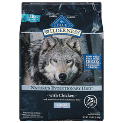 Blue Buffalo Wilderness Grain Free Chicken Dog Food - 13 LB 1 Pack