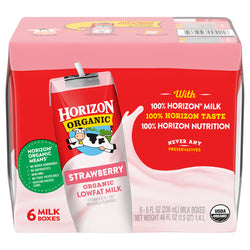 Horizon Organic Strawberry Lowfat Milk - 48.0 OZ 3 Pack