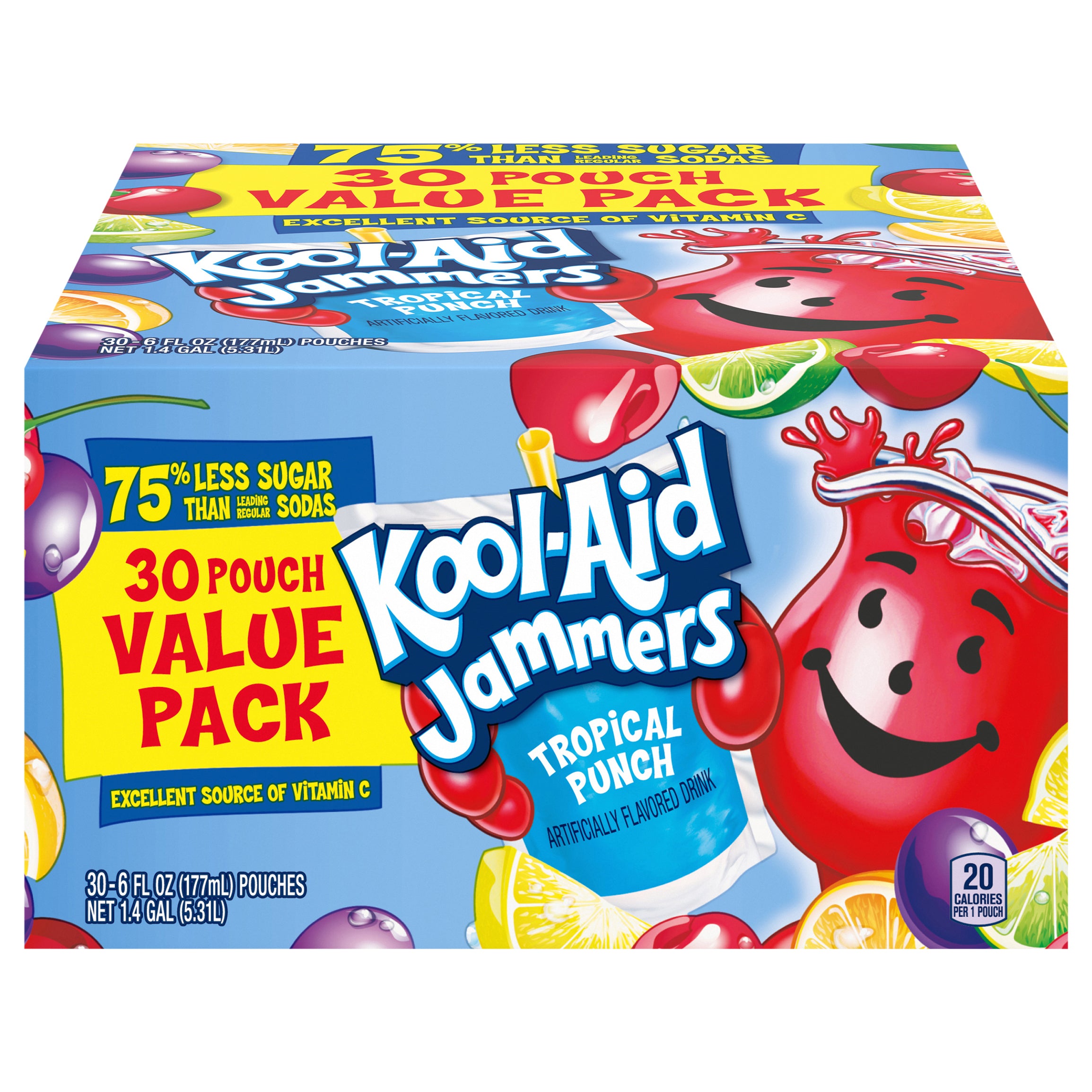 Kool Aid Jammers Tropical Punch - 6 FZ Pouches 30 Pack