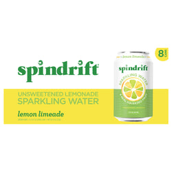 Spindrift Lemonade Unsweetened Lemon Limeade - 96 FZ 3 Pack
