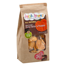 High Hopes Peanut Butter & Pumpkin Dog Treats - 11 OZ 12 Pack