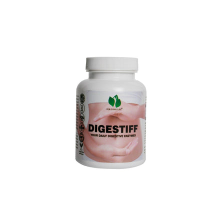 FOR LONG LIFE. DIGESTIFF -  Digestive Support With Natural Enzymes - 0.23 LB 6 Pack