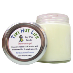 Tiki Hut Life Soy Wax Candle Berry Tranquil - 7 OZ 6 Pack
