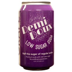 New Libations Demi Doux Low Sugar Grape Soda - 12 FL OZ 24 Pack