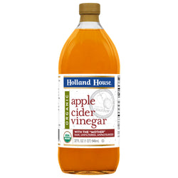 Holland House Organic Vinegar Apple Cider - 32 FZ 6 Pack
