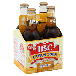 IBC Cream Soda - 12 OZ Bottles 6 Pack of 4 (24 Total)