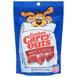 Canine Carry Outs Dog Treats Beef - 4.5 OZ 12 Pack