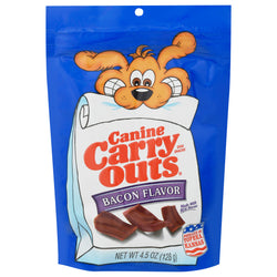 Canine Carry Outs Dog Treats Bacon - 4.5 OZ 10 Pack