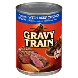 Gravy Train Dog Food Chunks In Gravy Beef & Bacon - 13.2 OZ 12 Pack