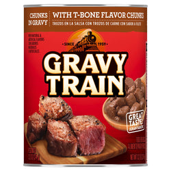 Gravy Train Dog Food Chunks In Gravy T-Bone Flavor - 13.2 OZ 12 Pack