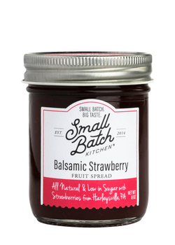 Small Batch Kitchen Balsamic Strawberry Fruit Spread - 8 OZ 6 Pack
