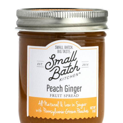 Small Batch Kitchen Peach Ginger Fruit Spread - 8 OZ 6 Pack