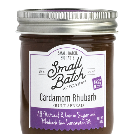 Small Batch Kitchen Cardamom Rhubarb Fruit Spread - 8 OZ 6 Pack