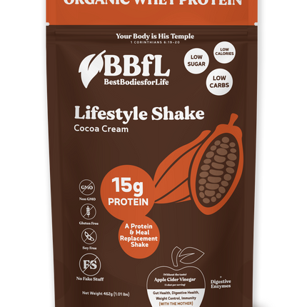 BBfL BBfL Meal Replacement Protein Shakes,  (15 Servings, Cocoa Cream) - 1.01 LB 6 Pack