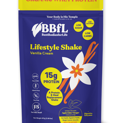 BBfL BBfL Meal Replacement Protein Shakes, (15 Servings, Vanilla Cream) - 0.88 LB 6 Pack