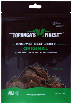 Topangas Finest Jerky Gluten Free Original Beef Jerky - 1.5 OZ 10 Pack