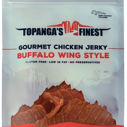 Topangas Finest Jerky Gluten Free Buffalo Wing Chicken - 1.5 OZ 10 Pack