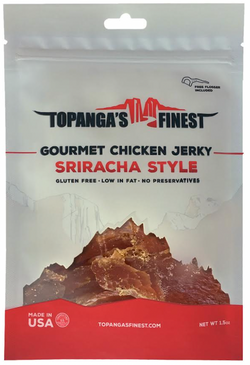Topangas Finest Jerky Gluten Free Chicken Sriracha Jerky - 1.5 OZ 10 Pack