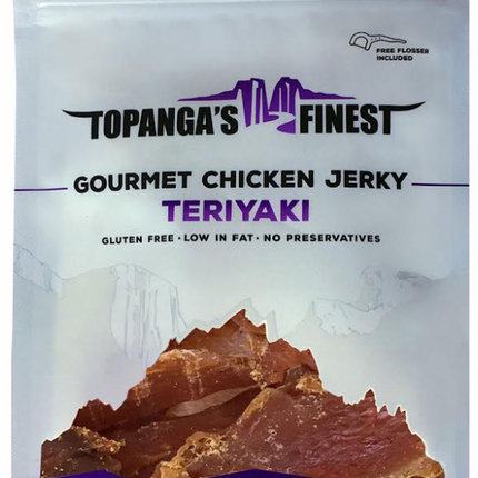 Topangas Finest Jerky Gluten Free Chicken Teriyaki Jerky - 1.5 OZ 10 Pack