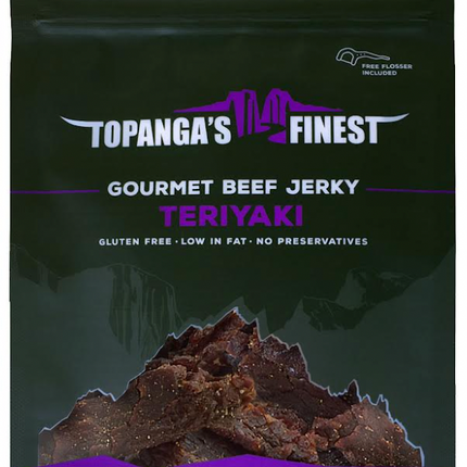 Topangas Finest Jerky Gluten Free Teriyaki Beef Jerky - 1.5 OZ 10 Pack