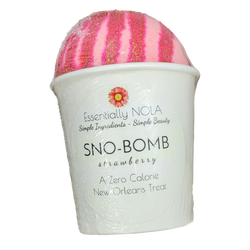 ESSENTIALLY NOLA Strawberry Sno-Bomb ( Bath Bomb ) - 4 OZ 6 Pack