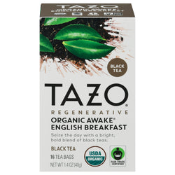 Tazo Organic Tea Black Awake English Breakfast - 16 CT 6 Pack