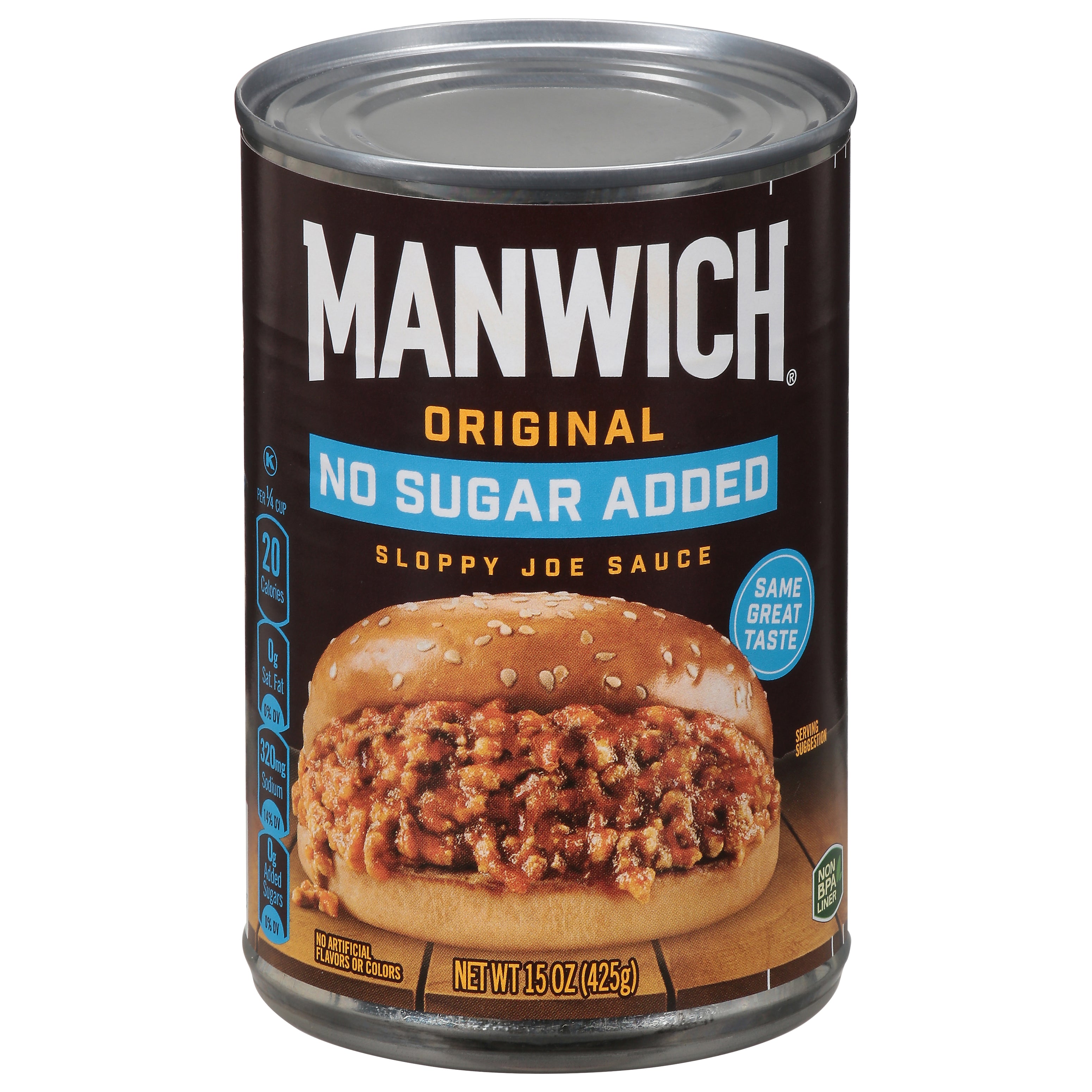 Manwich No Sugar Added Original Sloppy Joe Sauce 15 oz - 12 Pack