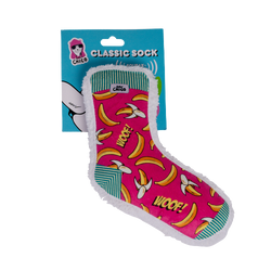 Jojo Modern Pets Squeaking Banana Comfort Plush Sock Dog Toy - 1 CT 12 Pack