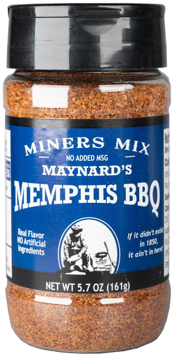Miners Mix Maynard's Memphis BBQ Seasoning and Rub - 5.7 OZ 6 Pack