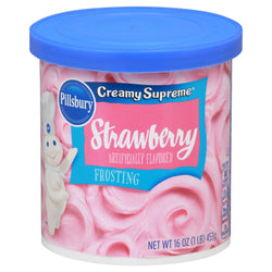 Pillsbury Creamy Supreme Strawberry Frosting - 16 OZ 8 Pack