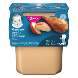 Gerber 2nd Foods Apples & Chicken - 8 OZ 8 Pack