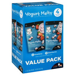 Gerber Yogurt Melts Strawberry & Mixed Berries Value Pack - 4 OZ 2 Pack