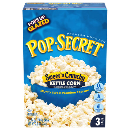 Pop-Secret Sweet & Crunchy Kettle Corn Popcorn - 7.9 OZ 6 Pack