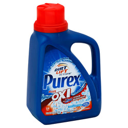 Purex 2X Laundry Detergent Liquid Fresh Morning With Oxi - 43.5 FZ 6 Pack