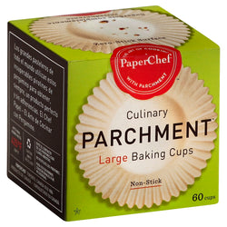 Paperchef Parchment Large Baking Cups - 60 CT 12 Pack