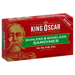 King Oscar Sardines Skinless Boneless - 4.38 OZ 12 Pack