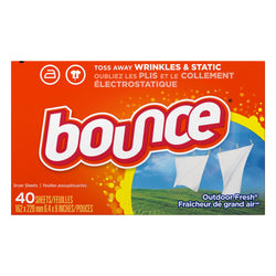 Bounce Fabric Softener Sheets Outdoor Fresh - 80 CT 9 Pack
