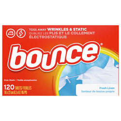 Bounce Fresh Linen 4 In 1 Fabric Sheets - 120 CT 6 Pack
